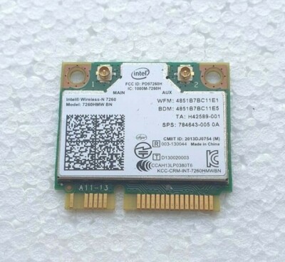 Clevo W650 W650SJ Medion X7835 MSI GT70 WLAN WLAN Interne Karte 7260HMW