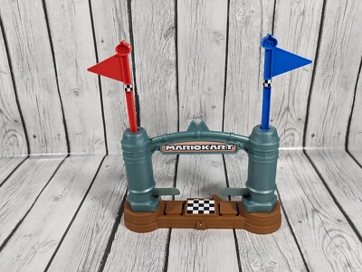 Mario Kart Hot Wheels Circuit Replacement Track Parts And Finish Line With Flags