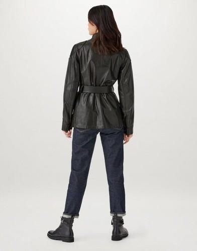 New Belstaff Iconic Trialmaster Panther Leather Field Jacket Coat - IT 36 US 2 - Picture 6 of 21