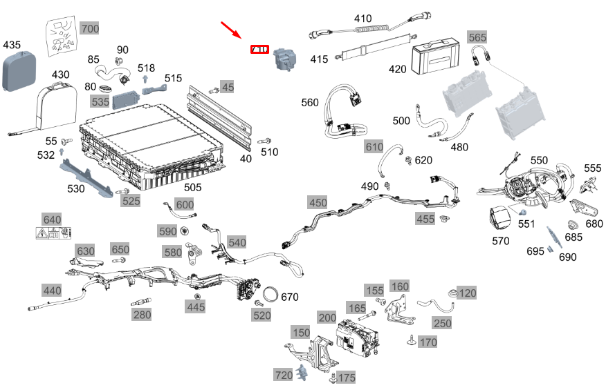 Neu MB GLE W167 Ladekabel Zentralverriegelung Motor A0008209903 Original