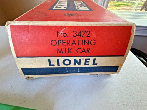 Lionel #3472 O Gauge Operating Milk Car Set-re-wired-working-w/box & insert -VGC - Picture 2 of 17