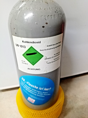2kg CO2 Mehrwegflasche für Dennerle, JBL ua. CO2 Anlage leer - Bild 3 von 3