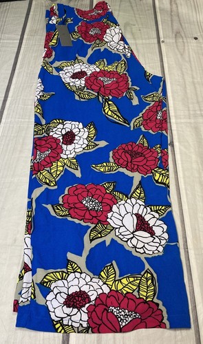 Melissa McCarthy Seven7 Floral Wide Leg Pants Womens Size 22 Pull On High Rise