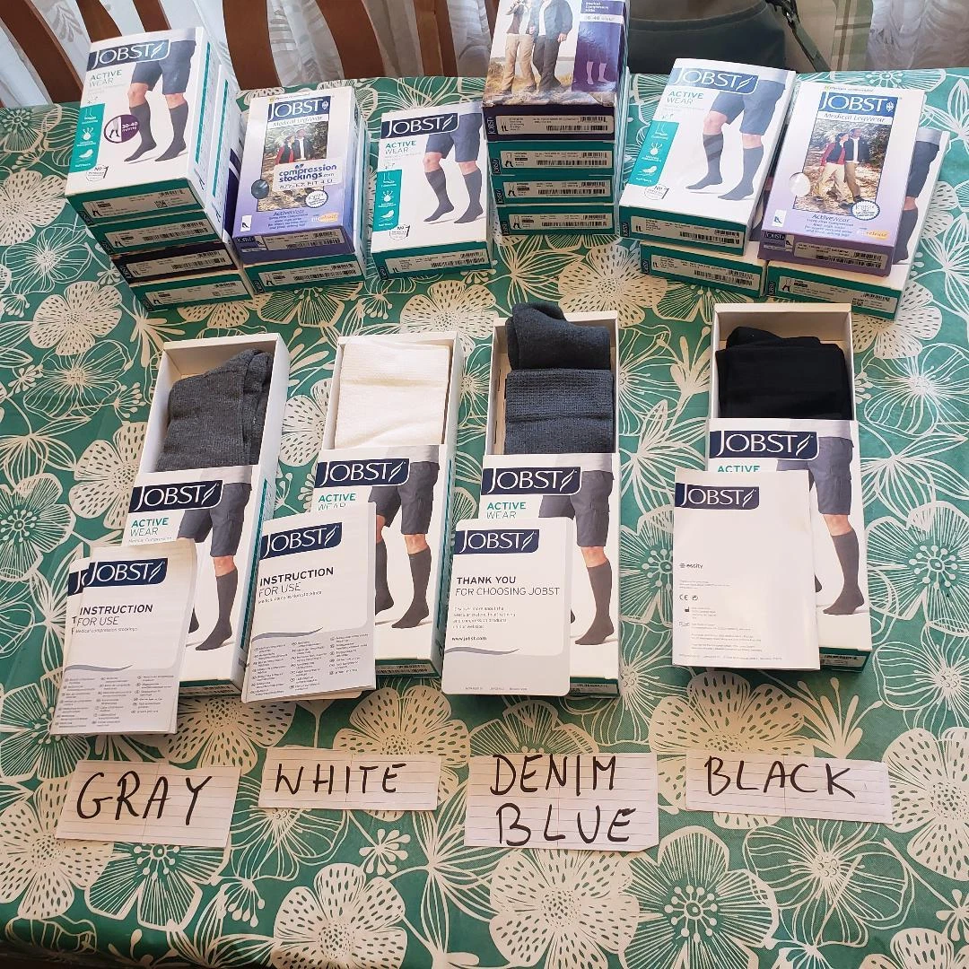 Jobst Active Wear Unisex Men Women Knee REG / FULL CALF Socks Compression 30-40