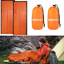 2/4/6/8 Pack Emergency Sleeping Bag, Survival Gear Bivy Sack Blanket, Waterproof