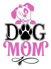 Dog Mom Vinyl Sticker waterproof