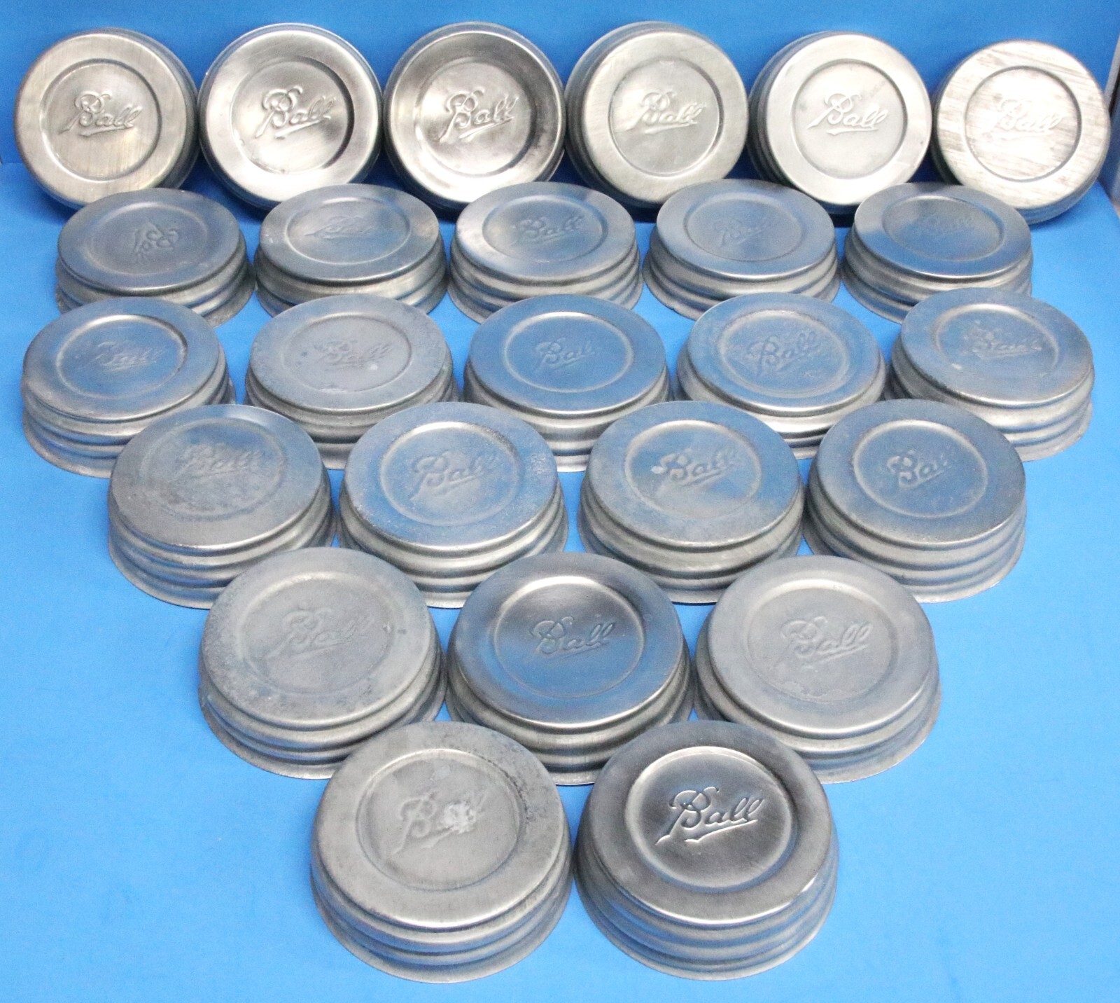 25 Vintage Zinc Ball Jar Lids w/ Milk Glass Inserts for all Regular Canning Jars eBay