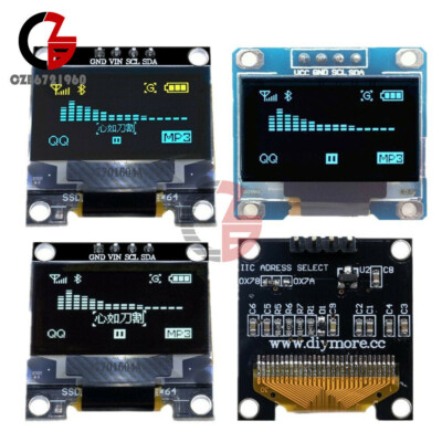 1-5PCS 0.96'' 4pin I2C IIC 128X64 OLED LCD Display Board Yellow Blue for Arduino