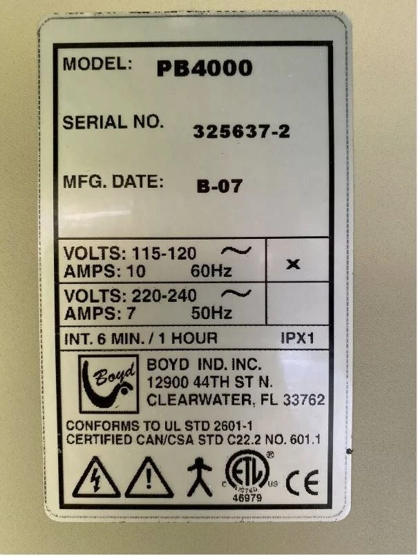 Mesa de examen ortopédico Boyd PB4000. Incluye todo en la foto. PB 4000 Foto 3 de 4