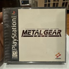 Metal Gear Solid - PlayStation 1 PS1 - Black Label - (2 Discs) No Manual Tested