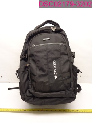 Small Stains; CSAXEKECNA Black Laptop Backpack Bookbag w/ USB Charging ...