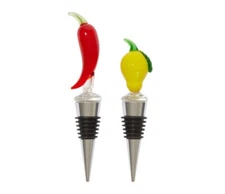 Sandra Alexandra - Lemon & Chili Bottle Stopper Set - NWB - Sandralexandra  NEW