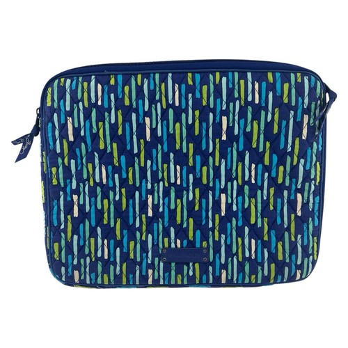 Custodia trapuntata per laptop Vera Bradley - Katalina blu doccia strisce pioggia - Foto 2 di 8