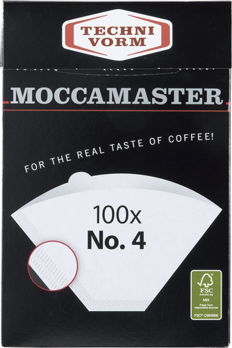 Technivorm Moccamaster #4 filtri in carta bianca, 100 pezzi per scatola - Foto 11 di 12