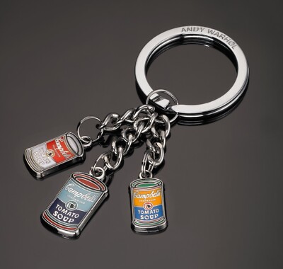  ANDY WARHOL Schlüsselanhänger  Campbell s Soup  3 Charms