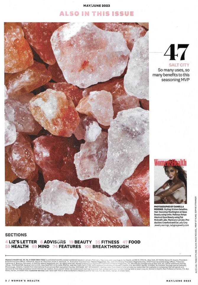 Women's Health Magazine Winnie Harlow Body Issue Fitness Best Beauty Products Foto 3 de 4