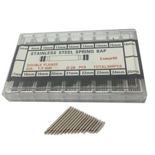360pcs Stainless Steel Watch Band Spring Bars Strap Link Pins 8-25mm Repair Kit