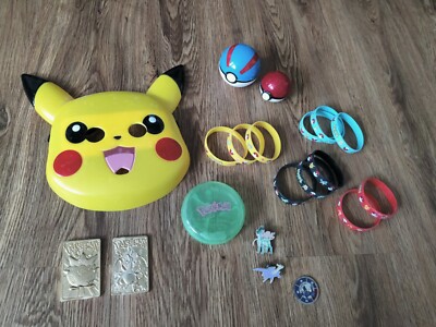 Nintendo Pokémon PIKACHU Adult/Kids Mask Coin Pins Bracelets and more