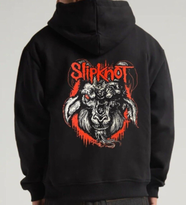 Slipknot Heavy Metal Band Men's Black Zip Hoodie (Multiple