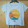 Mommy & Me 'California Vibes Only' White Cotton Palm Tree Matching T-shirt Tops - Picture 11 of 12