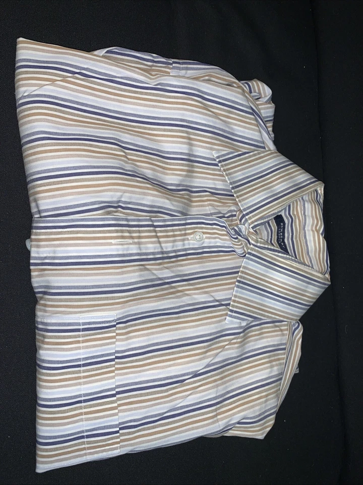 Burberry London Men’s  Long Sleeve Button Up Dress Shirt Size  Plaid 17.5 - Image 3 of 4