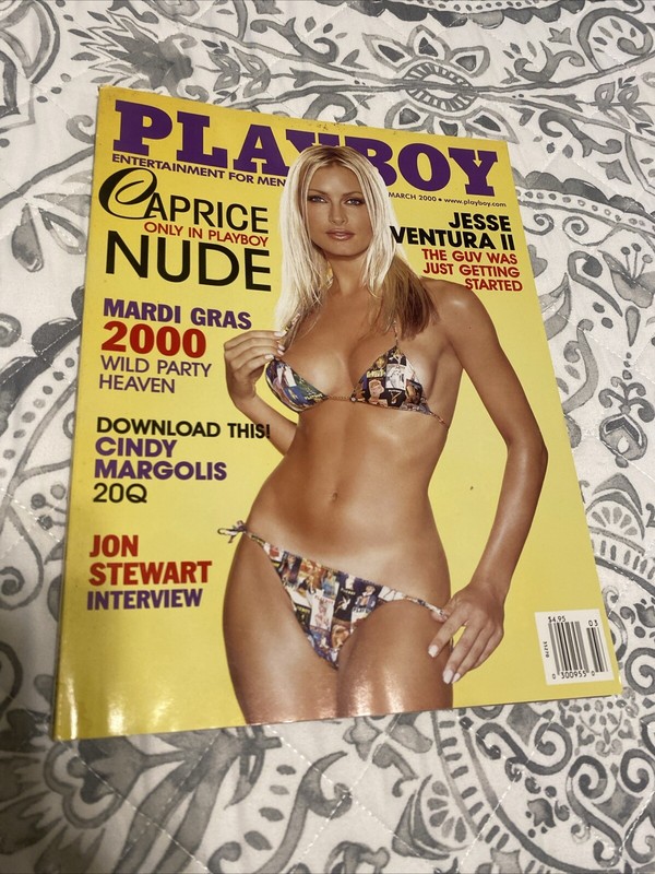 PLAYBOY MAGAZINE MARCH 2000 featuring European Goddess CAPRICE