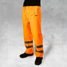 Image of Hi Vis Visibility Viz Waterproof Over Trousers