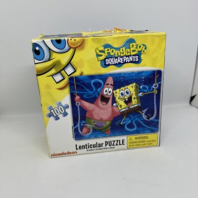 Nickelodeon SpongeBob Lenticular Puzzle 100 Pieces 3D Effect