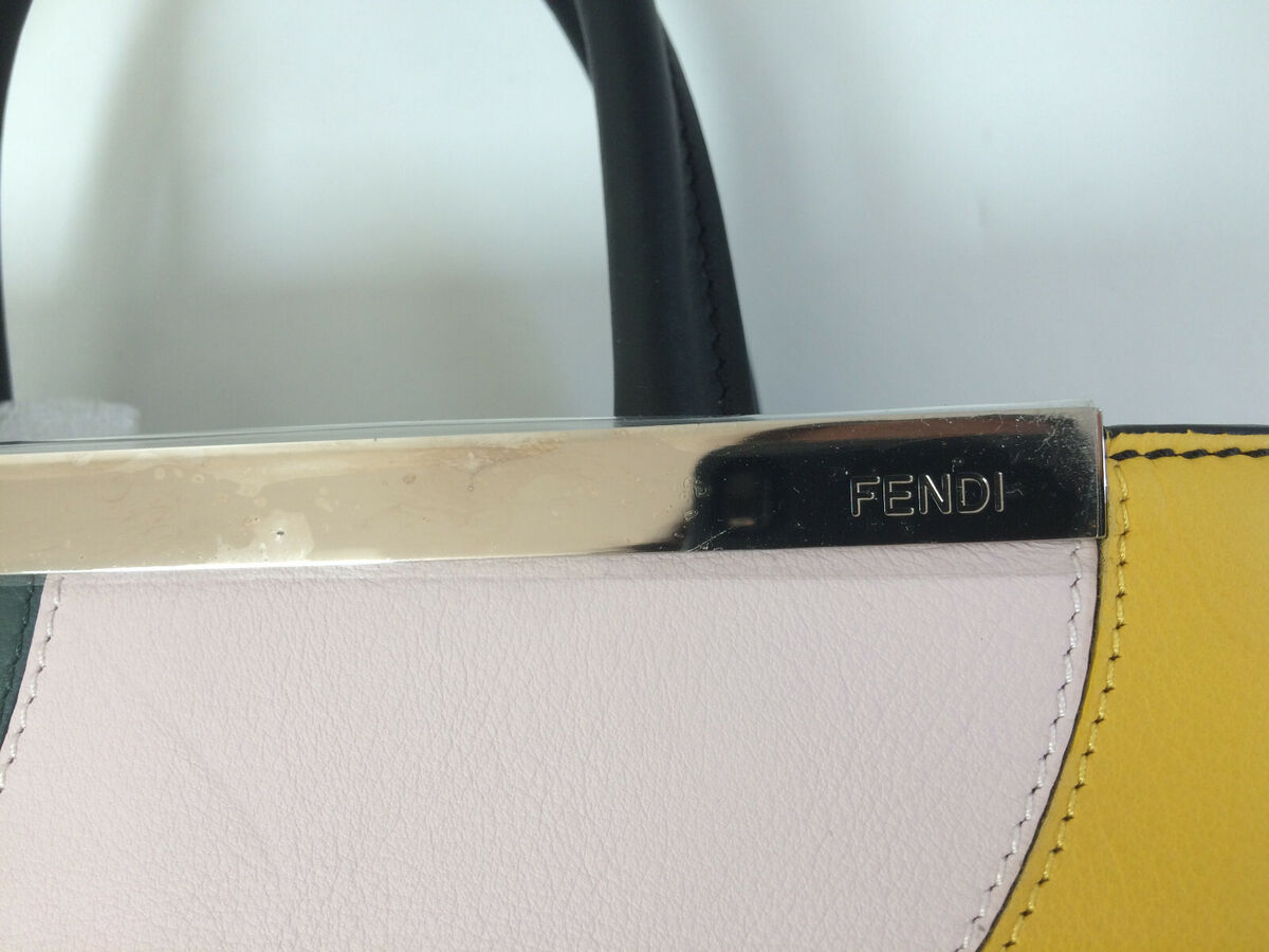 NWT Fendi Petite 2Jours VIT DOLCE Wave Multi Color Block NWT Fendi Petite 2Jours VIT DOLCE Wave Multi Color Block