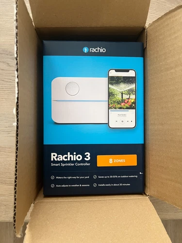 NEW Rachio 3 Smart Sprinkler Controller 8 Zone 8ZULW-C Sealed Box FREE SHIPPING