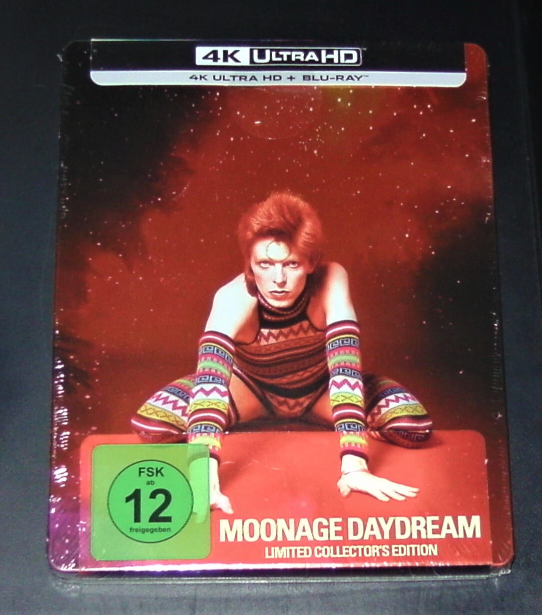 Moonage Daydream with David Bowie 4K Blu Ray + Blu Ray Limited Steelbook New