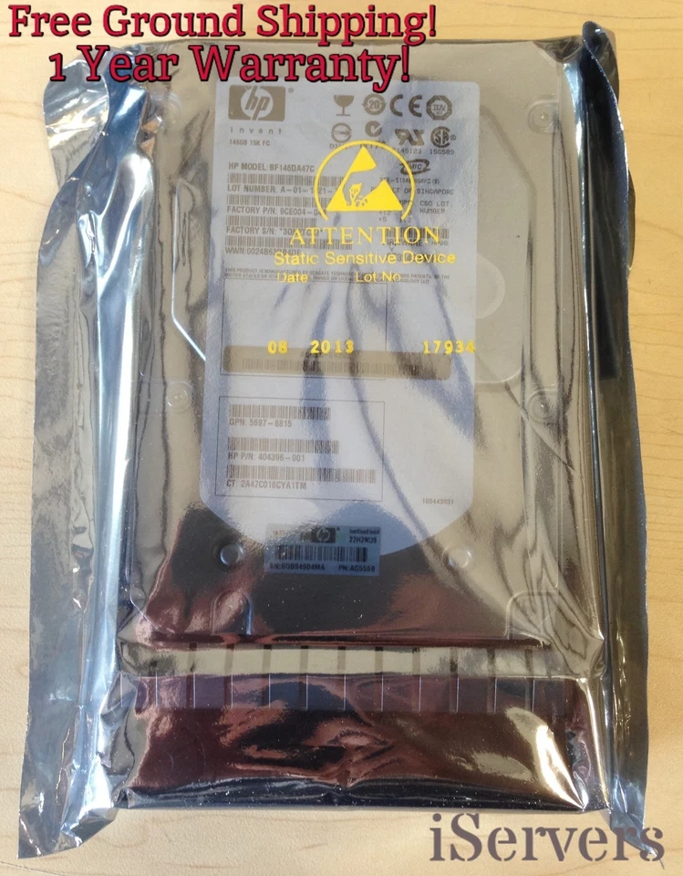 HP 36GB 3.5" Hard Drive 286776-B22 289241-001 U320 scsi 15000 rpm 286774-005 - Image 3 of 4