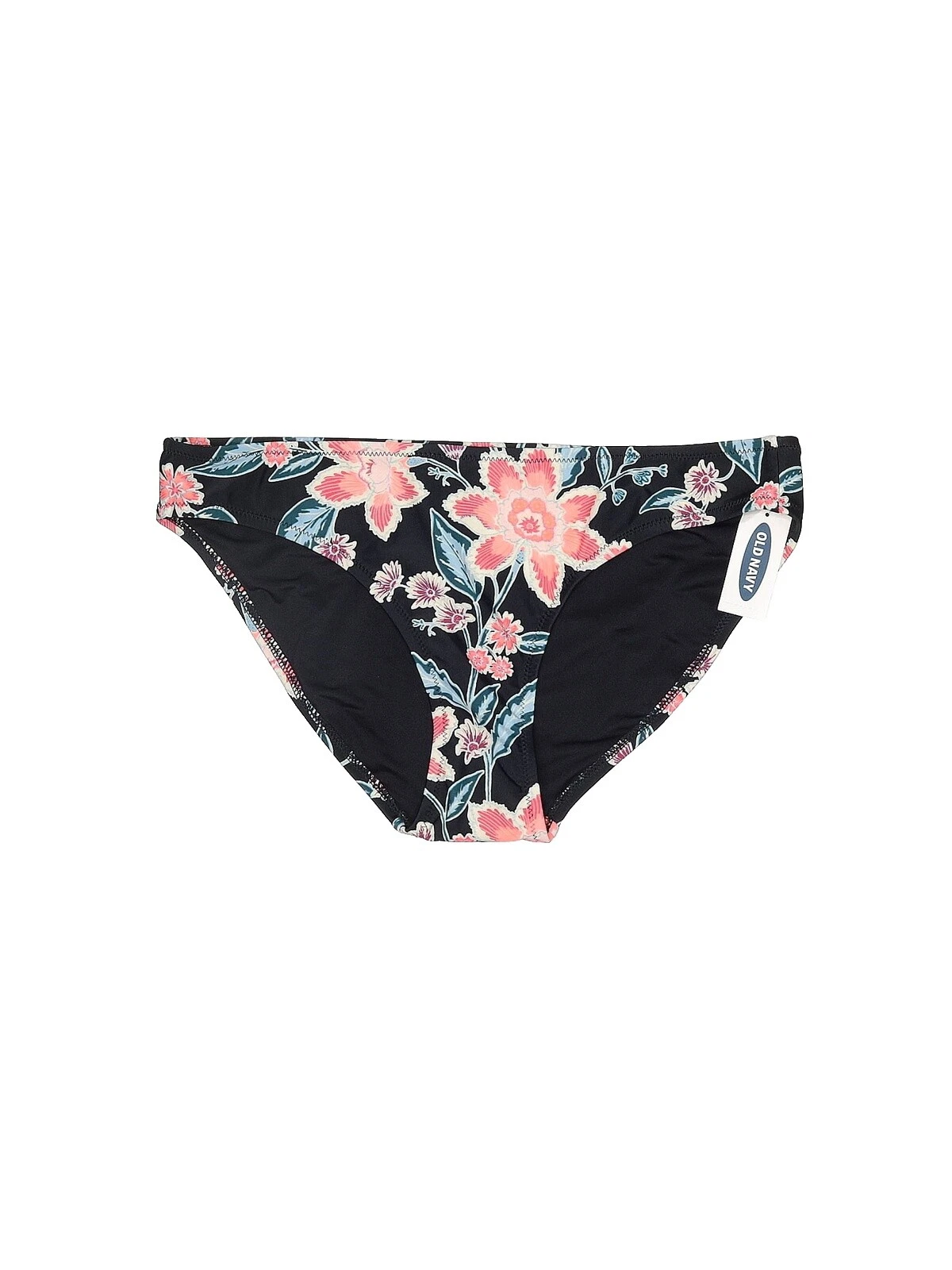 Traje de Baño Floral Old Navy Negro para Mujeres
