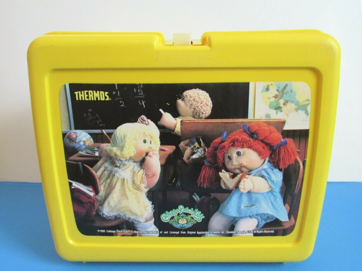 1985 Cabbage Patch Kids Plastic Lunchbox with Thermos