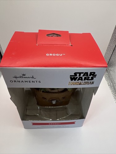 Star-Wars Grogu Mandalorian Christmas Tree Hallmark Ornament New In Box. - Picture 7 of 23