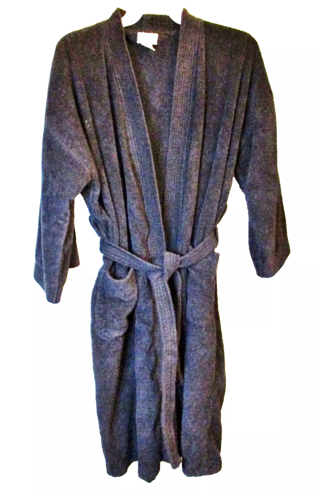 Christian Dior Robe de Chambre, Peignoir Homme, Marine, Ceinturée, Poches, Taille Unique
