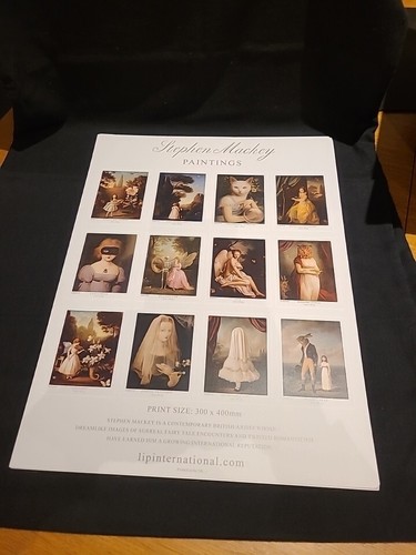 Two Stephen Mackey Art prints 40cm x 30cm Modern gothic style & Advert Print - Picture 3 of 24