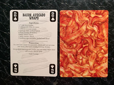 Swap Playing Cards   BACON RECIPES    Bacon Avocado Wraps