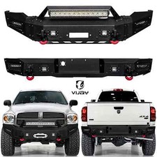 Vijay For 2006 2007 2008 Dodge Ram 1500 Frontrear Bumper Wwinch Plate Lights