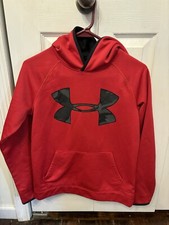 Under Armour Storm Red And Black Hoodie Ylg