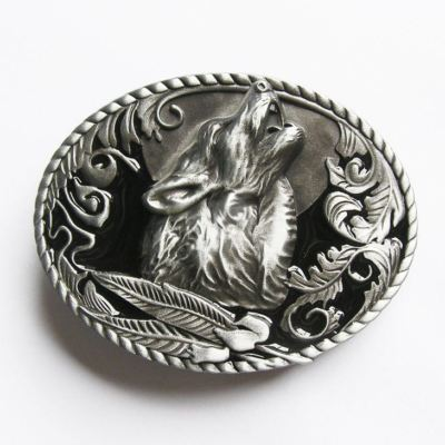 #ad Howling Wolf Western Metal Belt Buckle $10.99