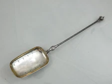 ANTIQUE DANISH SILVER SERVING PIECE UNUSUAL FORM  FINE QUALITY DENMARK 1880