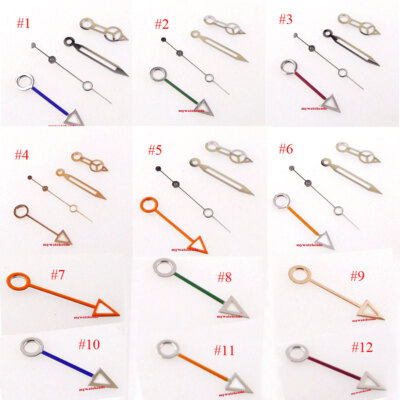 Orange Red Blue GMT Silver Watch Hands For Japan NH34A NH35A Nh36A mingzhu 3804