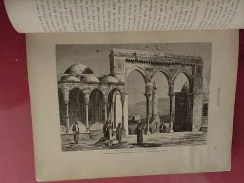 1883 PICTURESQUE PALESTINE Sinai Egypt Vol. I Gold Folio Antique Book Vintage - Picture 11 of 22
