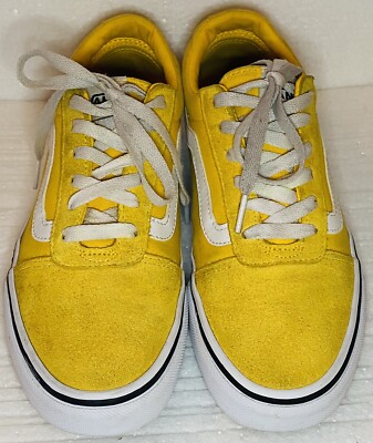 Vans Old Skool Mustard Yellow White Women US Size 7 Casual
