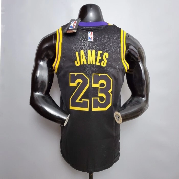 LeBron James Los Angeles Lakers 2020 21 Swingman Jersey Black eBay