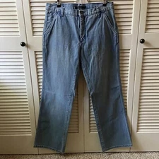 Marc Jacobs Wide Leg Bootcut Blue Denim Jeans Pants Men's Size 34x32