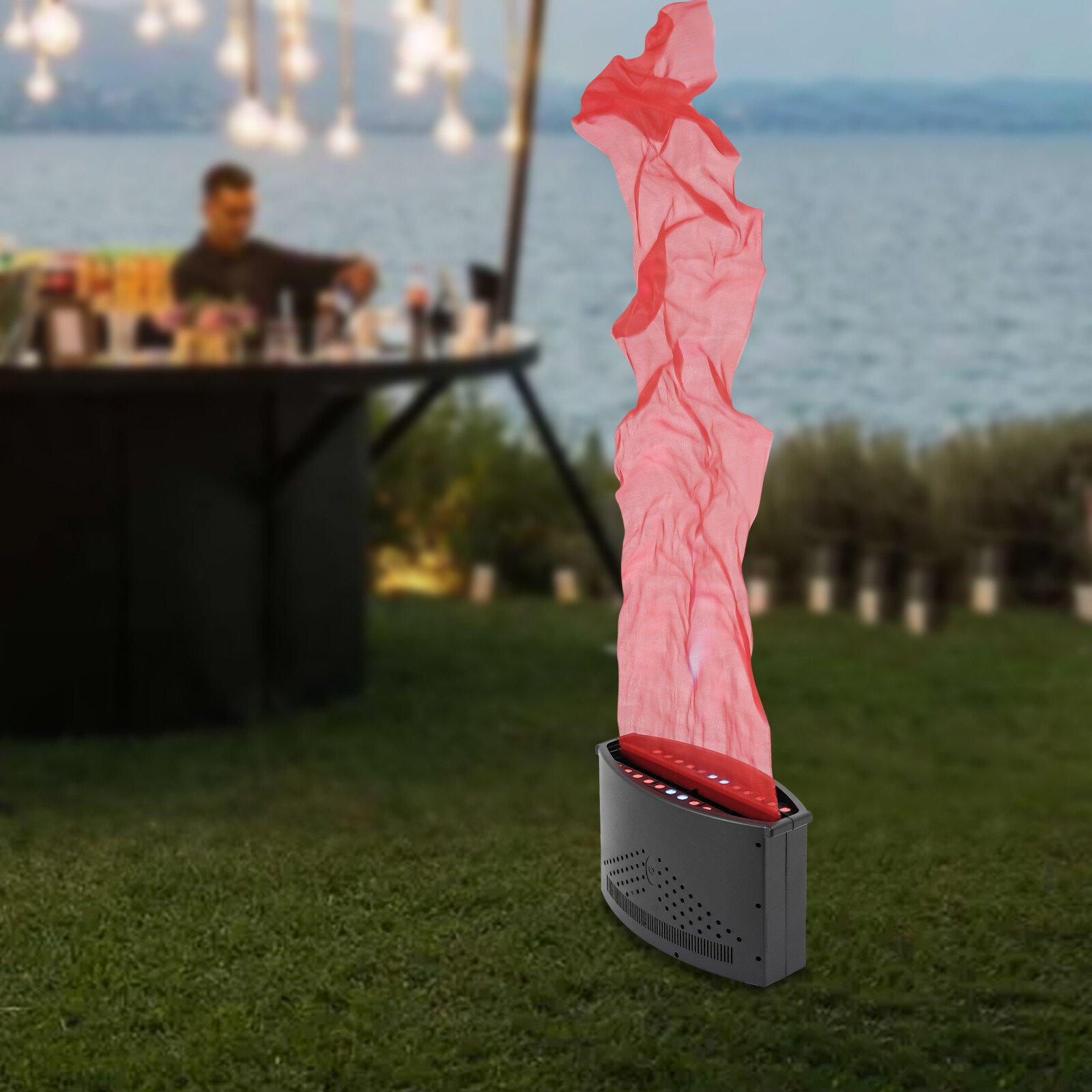 24LED 1.8m Stage Atmosphere Effect Fake Fire Flame Machine Flame Light Machine