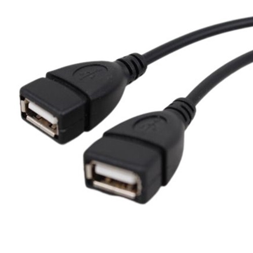 2 In 1 Usb2.0 Extension Cable Female To Dual USB Male Data Cable Y Splitter - 第 2/6 張圖片