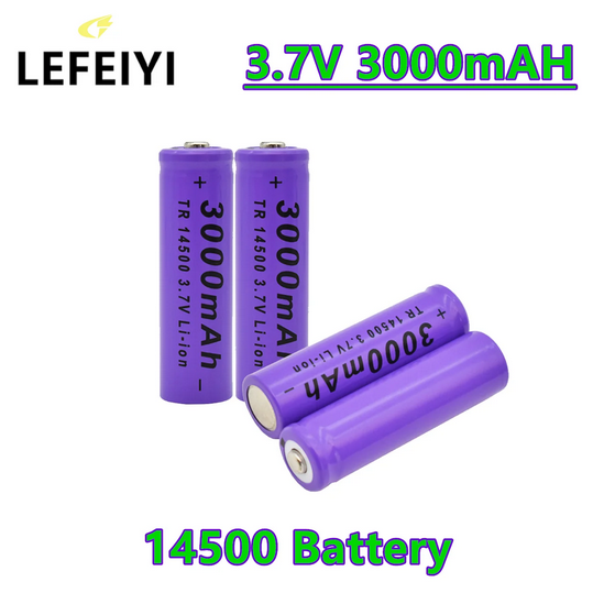 KUWUNG 14500 Akku 3,7v, 6 Stück 800mAh Li-Ion Battery mit 6 SM-2P-Steckern und USB-Ladegerät, Rechargable RC Akku für RC Fahrzeuge, Boote, Panzer, Auto, Roboter, Stunt Car